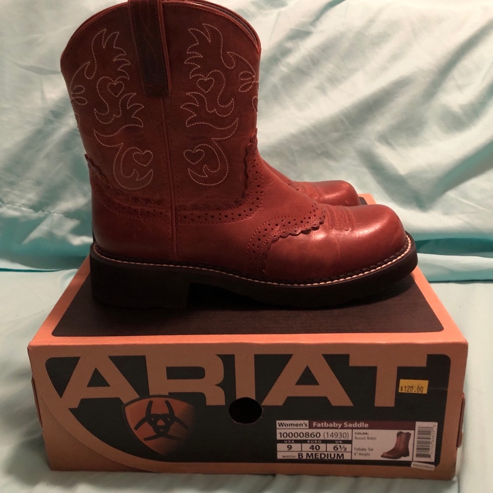 Women's "Ariat" leather boots, size 9.  New in box